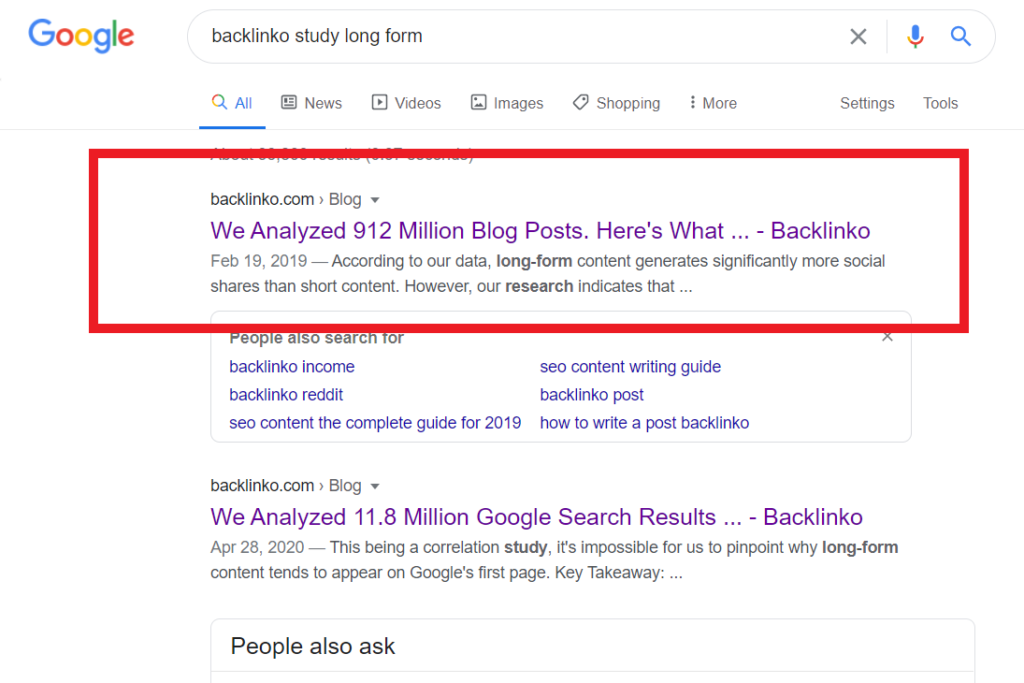 social shares increase with long-form content