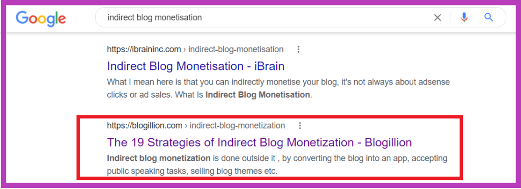 indirect blog monetization is vital to Make Money Blogging on the Internet