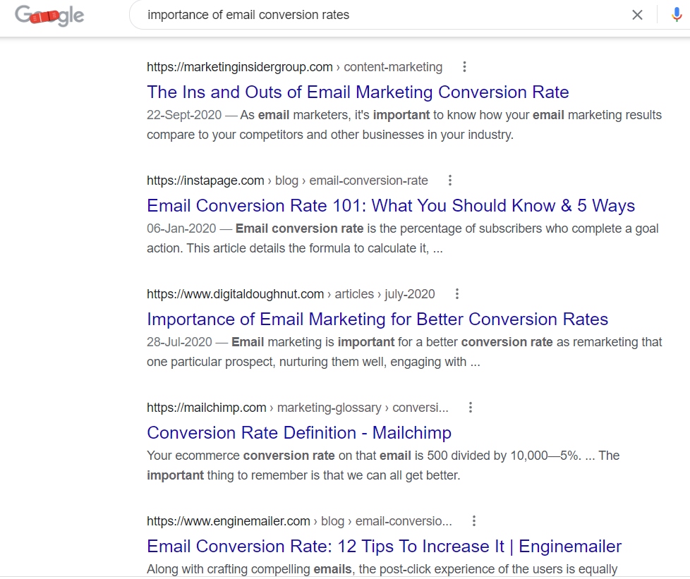 powerful email newsletters and conversion rates