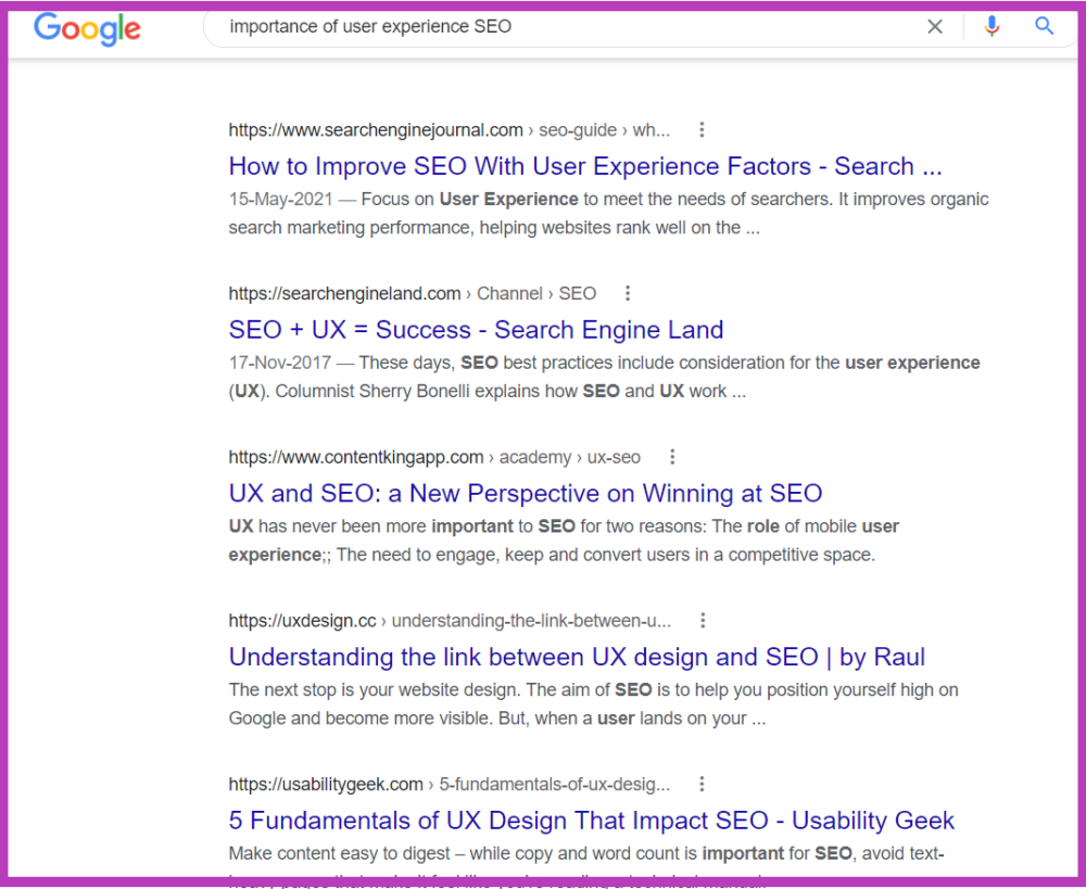 user experience ( UX)