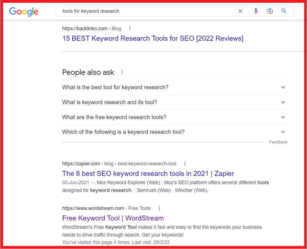 keyword research for SEO and traffic