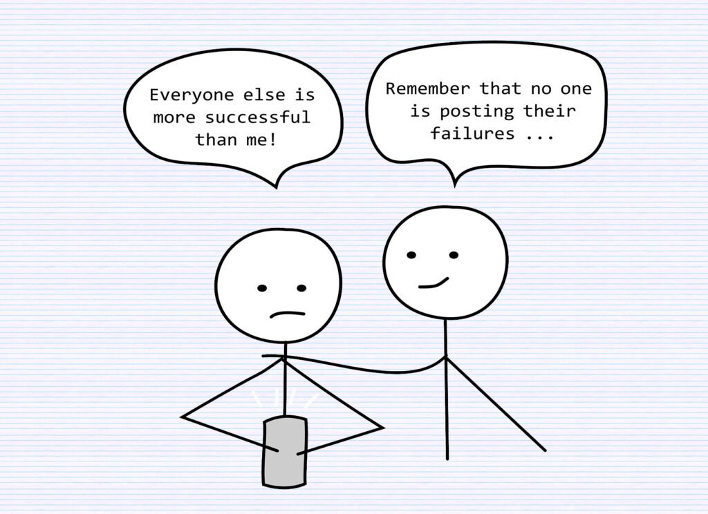 for motivation as a blogger dont compare self with others