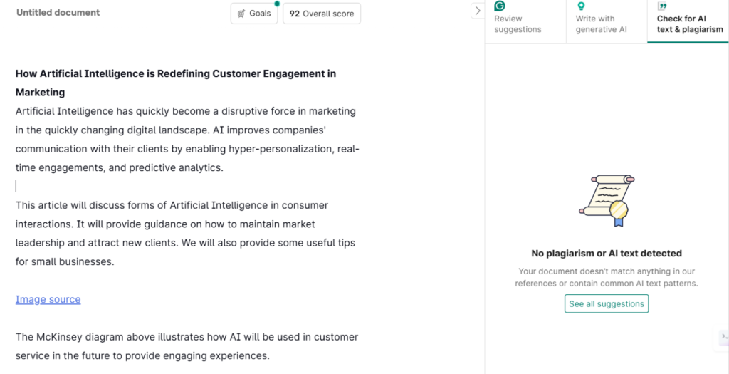 artificial intelligence customer engagement