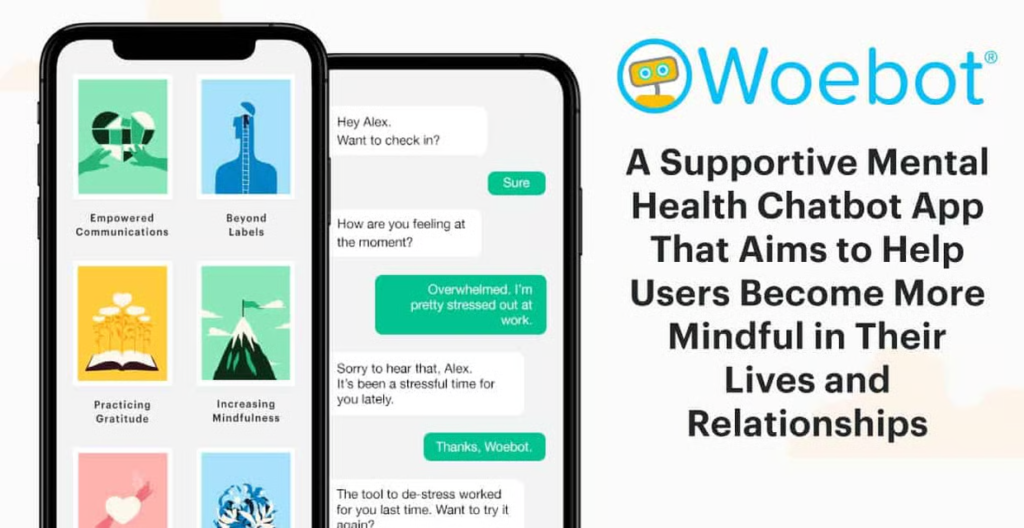 woebot AI mental health app